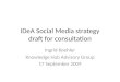 Draft IDeA Social Media Strategy