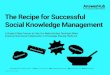 The Recipe for Successful Social Knowledge Management