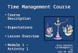 Time Management Course Screen Shots