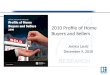 Webinar: 2010 NAR Profile of Home Buyers and Sellers Highlights
