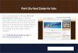 Park City Real Estate For Sale | Park City Utah Real Estate Sales