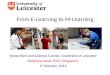 From E-Learning to M-Learning