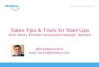 Sales Tools and Tips for StartUps