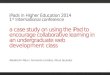 A case study on using the iPad to encourage collaborative learning in an undergraduate web development class