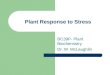 Plant response to stress