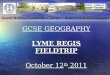 Lyme regis fieldtrip 2011