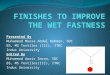 Finishes to improve the wet fastness