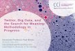 Twitter, Big Data, and the Search for Meaning: Methodology in Progress