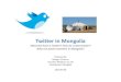 Twitter & Mongolia - What is it, How do I get started with Twitter, How to use it for business, Some tools for Twitter, etc