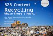 Content Recycling - B2B Marketing Summit 2012 - Scot McKee