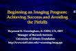 Beginning an Imaging Program: Achieving Success and Avoiding the Pitfalls