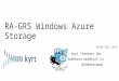 RA-GRS Windows Azure Storage LT