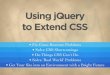 Using jQuery to Extend CSS