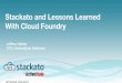 ActiveState Stackato and Lessons Learned with Cloud Foundry (CF Summit 2014)