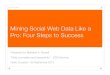 Mining Social Web Data Like a Pro: Four Steps to Success