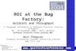ROI at the bug factory - Goldratt & throughput (2004)
