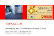 Spark IT 2011 - Developing RESTful Web services with JAX-RS