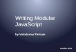 Writing modular java script