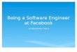Being a Software Engineer at Facebook