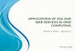 Applications of SOA and Web Services in Grid Computing
