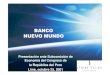Banco Nuevo Mundo - Presentación ante Congreso Peru