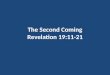 Revelation, Lesson 45, The Second Coming