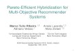 Pareto-Efficient Hybridization for Multi-Objective Recommender Systems