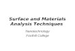 Surface and Materials Analysis Techniques