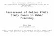 An Assessment of Online PPGIS Case Studies in Urban Planning Geisa Bugs  - Federal University of Rio Grande do Sul
