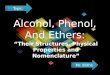 Alcohol, phenol ,and ethers