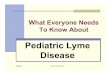 Pediatric Lyme Disease