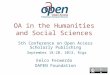OA in Humanities and Social Sciences
