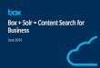 SFBay Area Solr Meetup - June 18th: Box + Solr = Content Search for Business