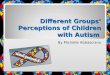 Various groups’ perceptions of children with autism