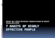 Steven Covey 7 Habits of Highly Effective People