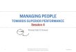 Managing People Towards Superior Performance - Leadership Training