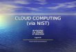 Cloud Computing Nist Paul Pajo