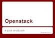 Initial presentation of openstack (for montreal user group)