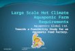 Large scale hot climate aquaponic farm requirements