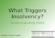 What Triggers Insolvency? | Hoyes Michalos