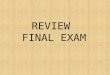 AP Micro Final Exam Review