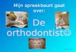 Mijn spreekbeurt gaat over: De orthodontist  Joyce de Bie 2007