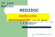 MEDIDOC prof. em. dr. J. Van Damme 25 jaar MEDIDOC medische meerwaarde in 21 maal ± 4 minuten jan.vandamme@med.kuleuven.be