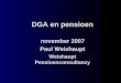 DGA en pensioen november 2007 Paul Weishaupt Weishaupt Pensioenconsultancy