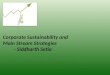 Corporate Sustainability Main Stream Strategy