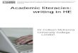 Academic Literacies: Writing in HE