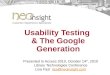 Usability & the google generation access2010