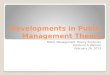 Developments in public management theory