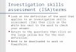Investigation Skills