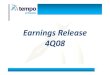 Earnings Release 4Q08 - Presentation